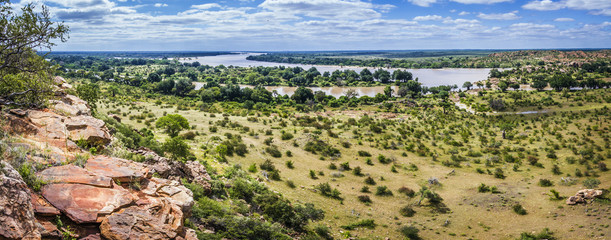 Panoramic scenery in Mapungubwe National park, South Africa