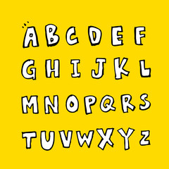 벡터 문자 / 손으로 쓴 글씨체