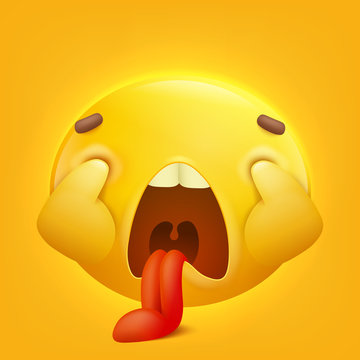 suffering yellow smiley emoji emoticon icon
