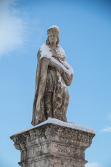 Fototapeta na wymiar Statue in Mariazell