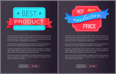 Best Product Hot Exclusive Price Web Poster Vector