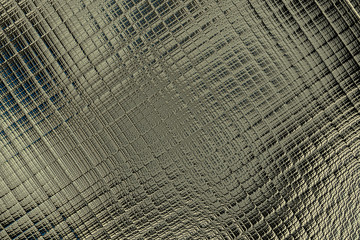 Abstract glossy distorted shapes. Fantasy gold and black texture. Digital fractal art. 3D rendering.