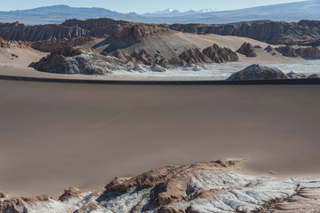 Valle de la Luna (Moon Valley) in Atacama Desert near San Pedro de Atacama, Antofagasta - Chile, South America