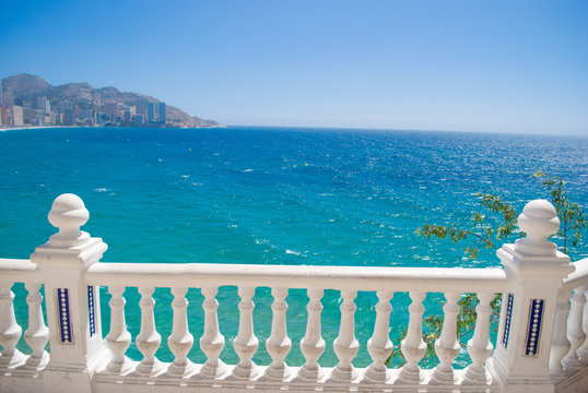 View of benidorm,Spain, in summer