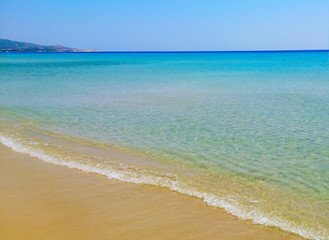 beautiful blue sea , minimal view