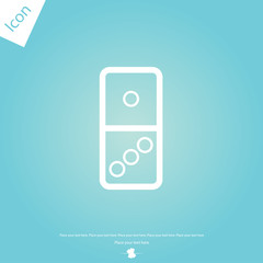 Domino line icon