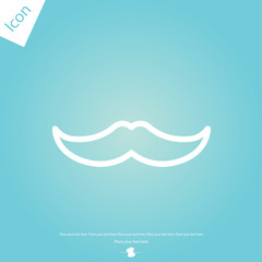 Mustache line icon
