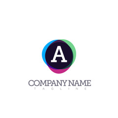 A LETTER LOGO TEMPLATE MODERN