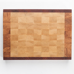 Cutting board. Isolated. Top view