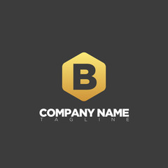 B letter logo template modern