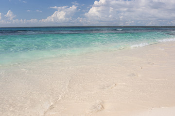 beautiful seascape and gentle sea wave
