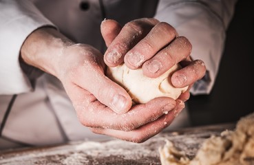 Fototapeta na wymiar Bread Rolls Making