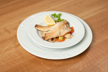 Dish for the restaurant, tasty food, lunch