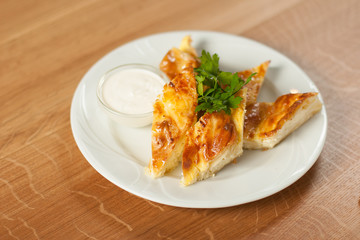 Dish for the restaurant, tasty food, lunch