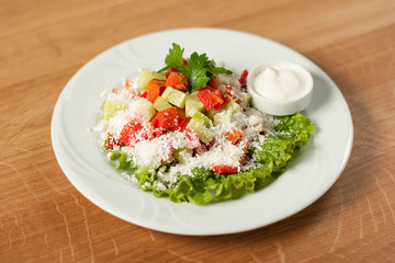 Dish for the restaurant, tasty food, lunch