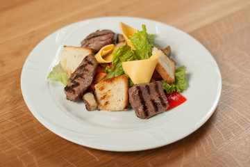 Dish for the restaurant, tasty food, lunch