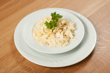 Dish for the restaurant, tasty food, lunch