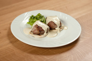 Dish for the restaurant, tasty food, lunch