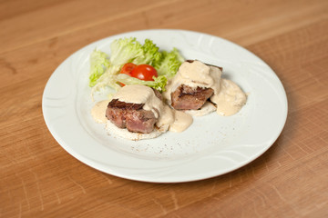 Dish for the restaurant, tasty food, lunch