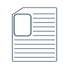 Vector illustration of an icon. Training, education. Document