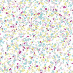 Confetti background. Bright colors. Abstract seamless pattern. Colorful confetti dots. Party background. For web-page background, decoration or printing on fabric.