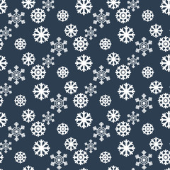 Snowflakes seamless pattern
