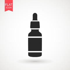 Medicine bottle icon for medical design. Medical pill or tablet bottle icon on white background. Vector sign symbol
