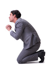 Businessman isolated on the white background