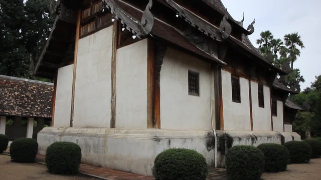 Wat ton kwan. Lanna thai, north thailand architecture temple. Chiangmai thailand.