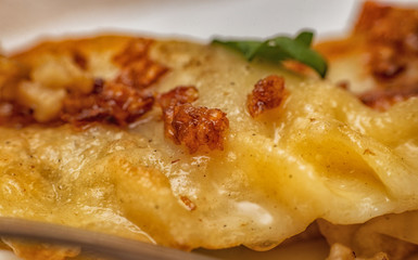 Dumplings with mushrooms and cabbage
