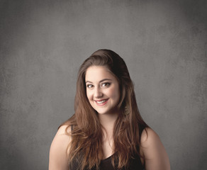 girl with funny facial expression