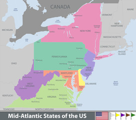 Mid Atlantic States of the United States