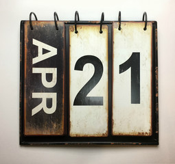 April 21 calendar 