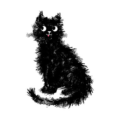 Cat, vector illustration,