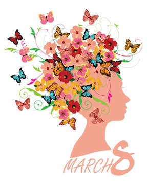 8 March Floral Card