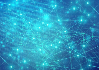 cloud storage security information, data deep learning hologram ai technology robotic, futuristic cyber network system online