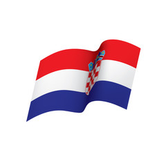 Croatia flag, vector illustration