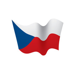 Czechia flag, vector illustration