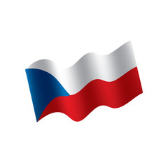 Czechia flag, vector illustration