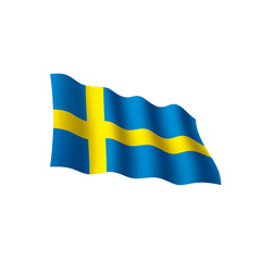 Sweden flag, vector illustration