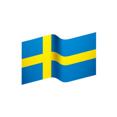 Sweden flag, vector illustration