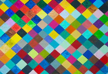 Colorful diamond pattern