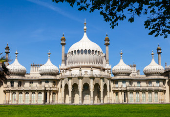 Royal Pavilion facade Brighton East Sussex Southern England UK