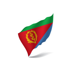 Eritrea flag, vector illustration