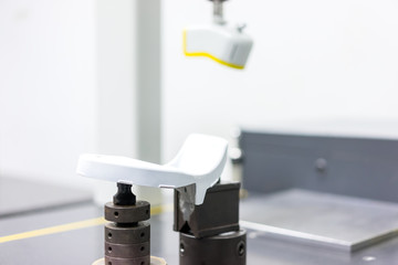 Inspection 3D scan dimension aluminum automotive parts by CMM