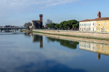 Fototapeta premium La cittadella di Pisa.