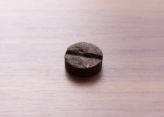 Round disc of traditional chinese puer tea.