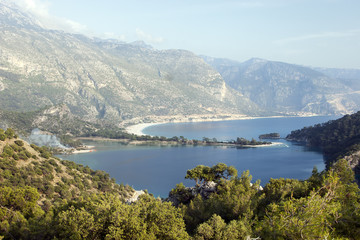 Fototapeta premium View Overlooking Oludeniz.The dead sea.Fethiye,Turkey