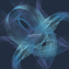 Abstract backgrounds with colorful wavy lines. Elegant wave design. Vector technology.