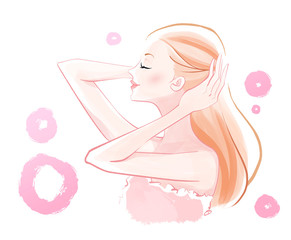 ヘッドスパ　ピンクシャボン